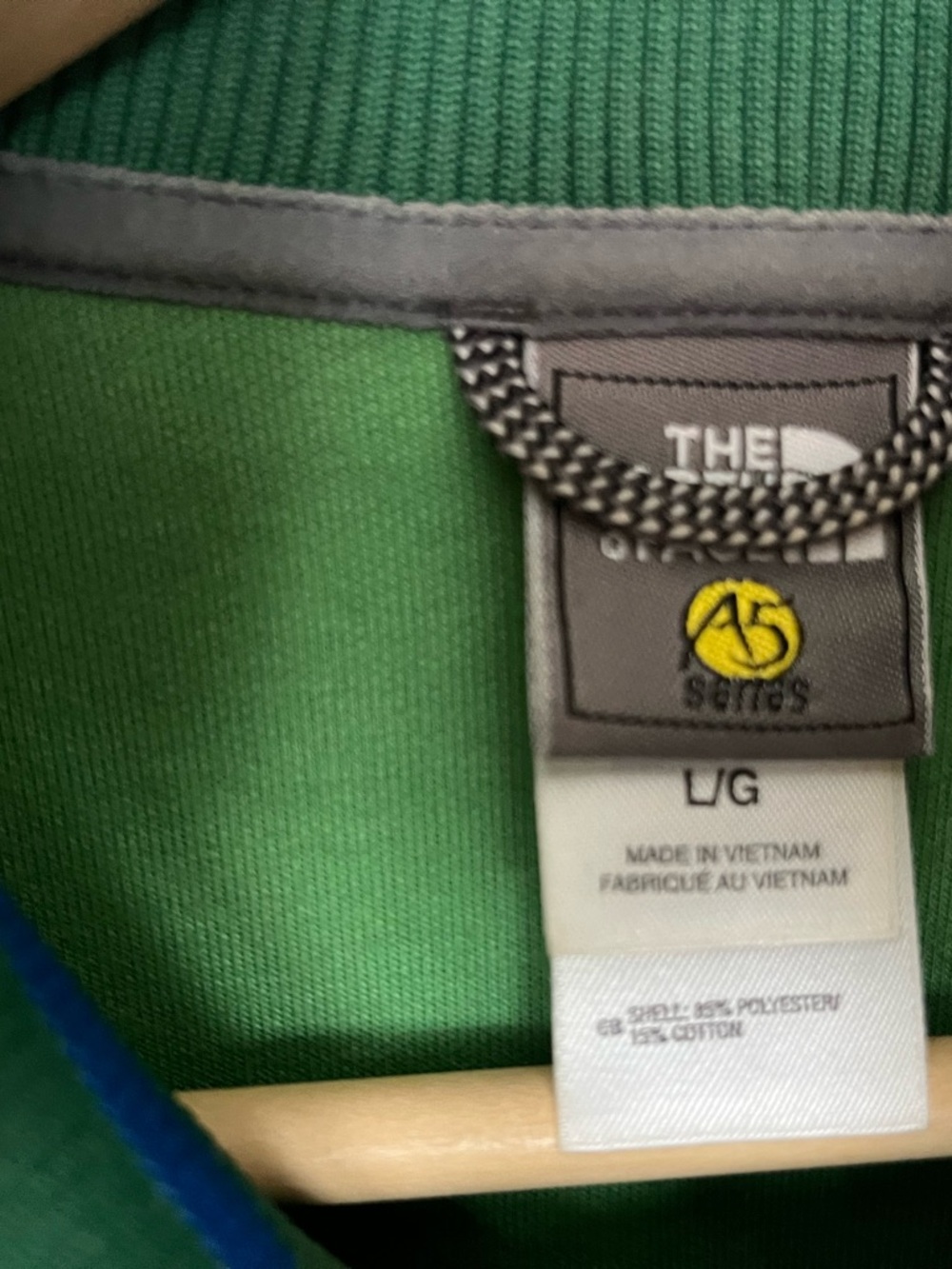 Vintage The North Face Green Kilimanjaro Track Jacket with Yellow Accents - Picture 10 of 11